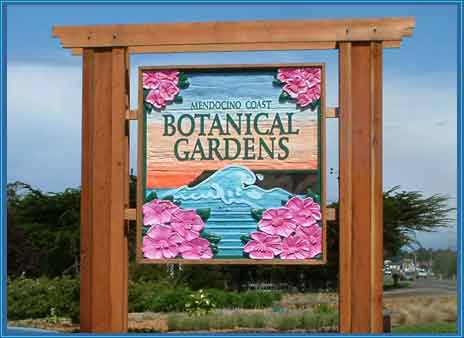 picture of mendocino gardens sign