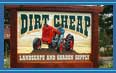dirt cheap sign