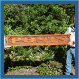 thumbnail of carved sign